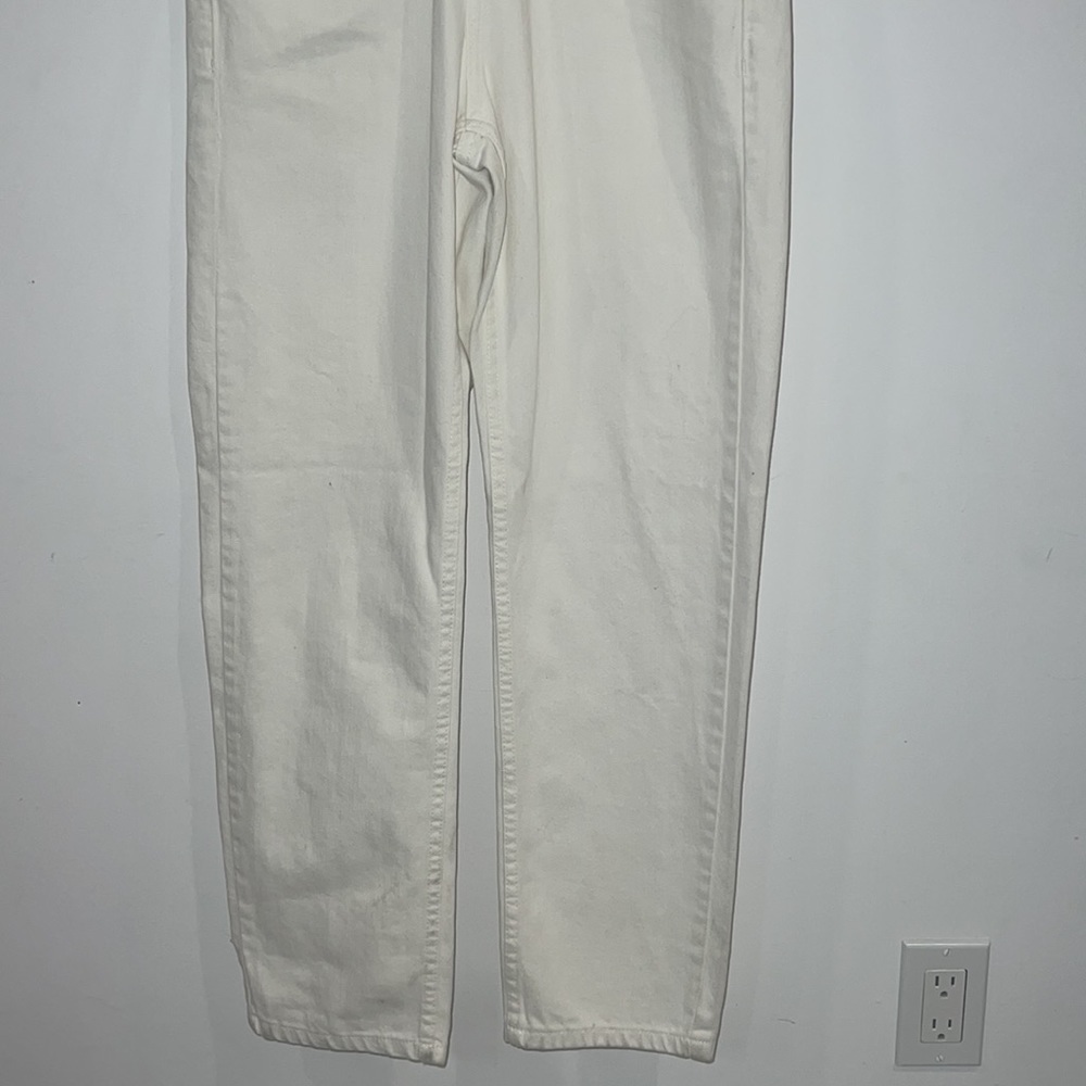 FREE People Marci button through denim jumpsuit in white size XS - Picture 9 of 17